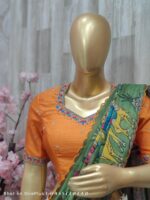 Orange Kalamkari Lehenga Set