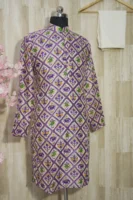 Elegant Multicolor Patola Print Silk Blend Kurta
