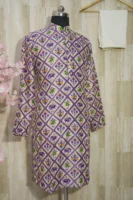 Elegant Multicolor Patola Print Silk Blend Kurta