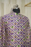 Elegant Multicolor Patola Print Silk Blend Kurta