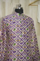 Elegant Multicolor Patola Print Silk Blend Kurta
