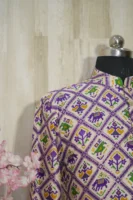 Elegant Multicolor Patola Print Silk Blend Kurta