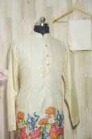 Ivory Hand-Painted Jagannath Kurta