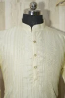 Ivory Hand-Painted Jagannath Kurta