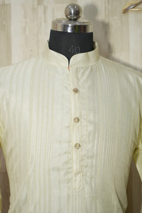 Ivory Hand-Painted Jagannath Kurta