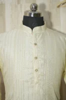 Ivory Hand-Painted Jagannath Kurta