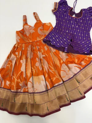 kids wear banaras lehenga