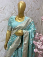 Mushrusilk saree paired with beautiful blouse