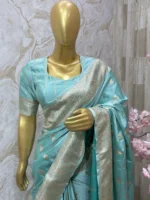 Mushrusilk saree paired with beautiful blouse