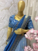 Pure munga crepe lehenga paired with muniya dupatta