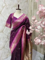 Vintage look budget friendly saree with blouse