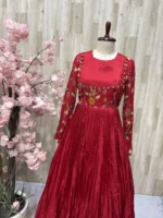 Kalamkari long gown with heavy flare