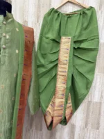 men's kurta paired with dhoti and kanduva