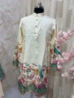 Kalamkari kurta paired with pijama