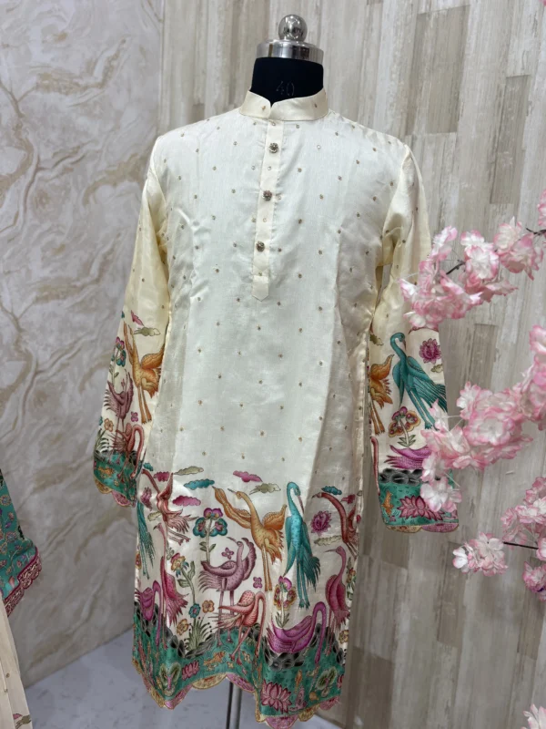 Kalamkari kurta paired with pijama