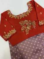 Soft tissue saree having pithani border paired with beautiful maggam work blouse