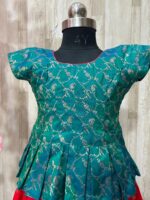 Beautiful kids pithani lehenga with beautiful border paired with pure pattu blouse