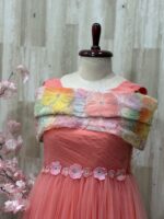 Indo western long gown with beautiful pattern