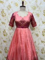 Kalamkari long frock showcase traditional motifs inspired by indian art & heritage