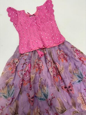 Exclusive designer kid's lehenga with beautiful blouse