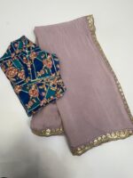 Beautiful saree with matching blouse