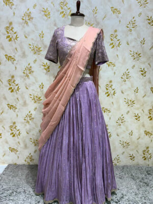 Beautiful sequin work lehenga set