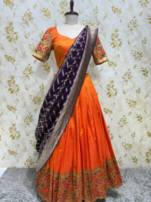 Beautiful pithani lehenga set