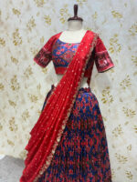 Exclusive designer soft patola silk lehenga with pure bandhini silk blouse paired with hand work silk dupatta