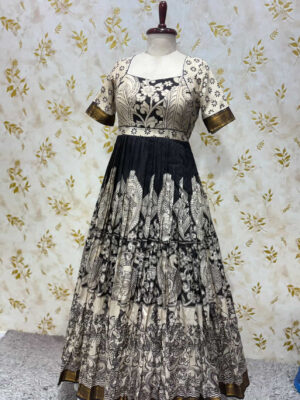 Pure kalamkari long frock