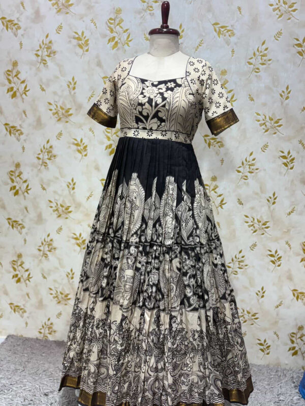 Pure kalamkari long frock