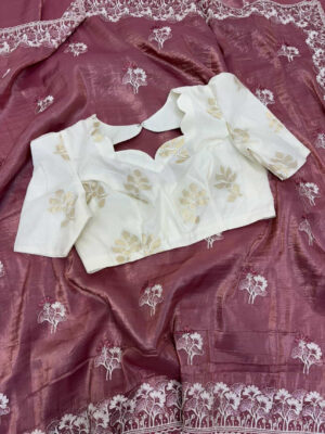 Beautiful saree with blouse for sale