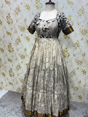 Pure kalamkari long frock