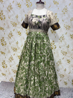 Pure kalamkari long frock