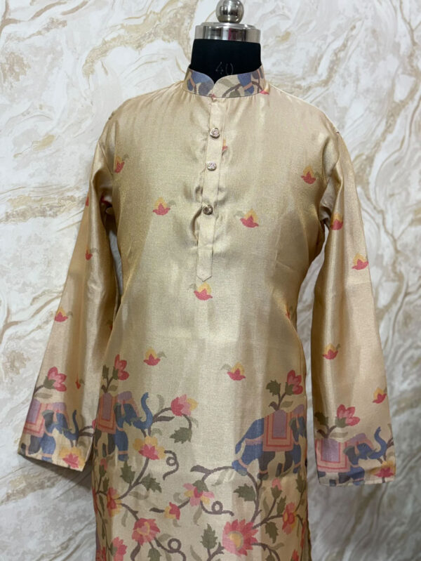 Pure tissue jamdhani kurtas with pijama