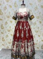 Pure kalamkari long frock
