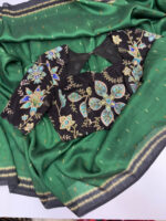 Premium saree paired with beautiful floral blouse