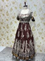 Pure kalamkari long frock