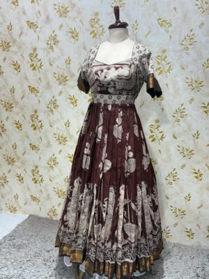 Pure kalamkari long frock
