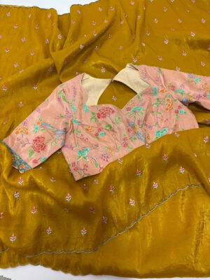 Beautiful saree with blouse for sale