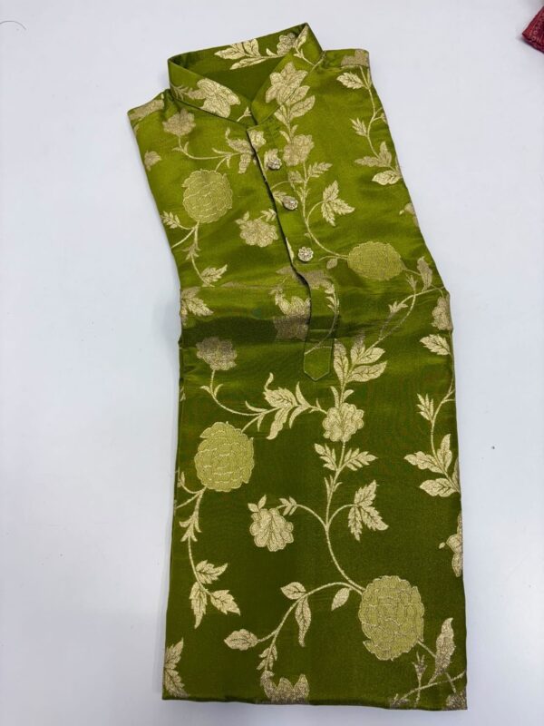 Men’s brocade kurta paired with pijama