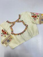 Beautiful maggam work blouse can be customised in any colour that you can choose from the colour palette below