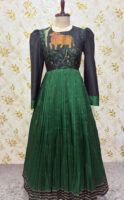 Pure matka silk long gown