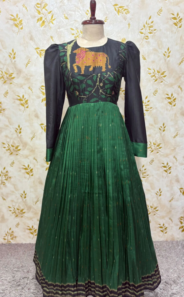 Pure matka silk long gown