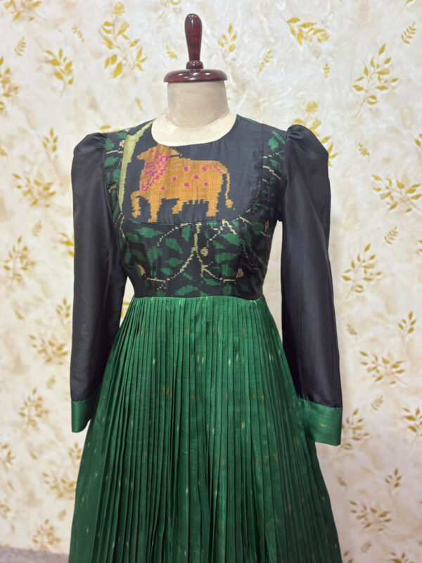 Pure matka silk long gown