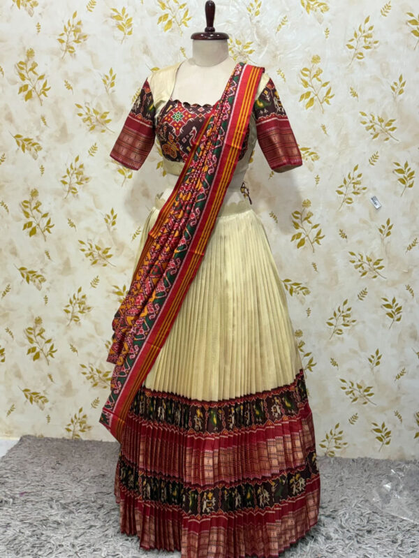 Beautiful patola silk lehenga set