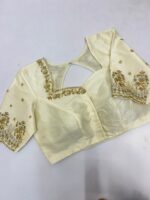 Beautiful maggam work blouse can be customised in any colour that you can choose from the colour palette below