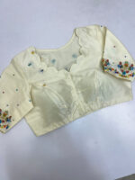 Beautiful maggam work blouse can be customised in any colour that you can choose from the colour palette below