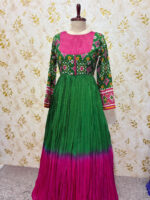 Patola dual shade long gown