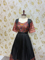 Patola long frock with heavy flare