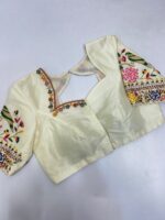Beautiful maggam work blouse can be customised in any colour that you can choose from the colour palette below